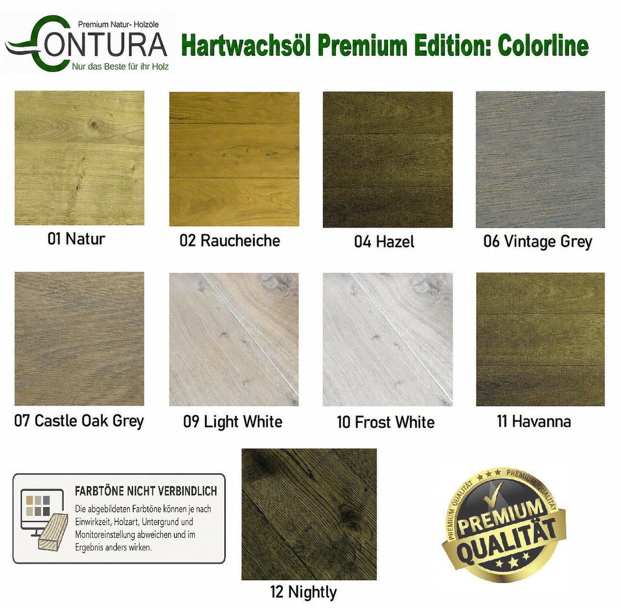 Contura FARBIGES Hartwachsöl Colorline Premium Hartwachs