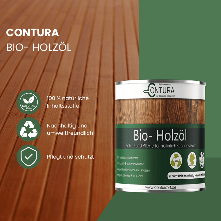 Contura Bio Holzöl Hartöl Holzschutz für Holz Öl Möbel Natur Pflegeöl - Farbmanufaktur Contura Berkemeier - Farbmanufaktur Contura Berkemeier