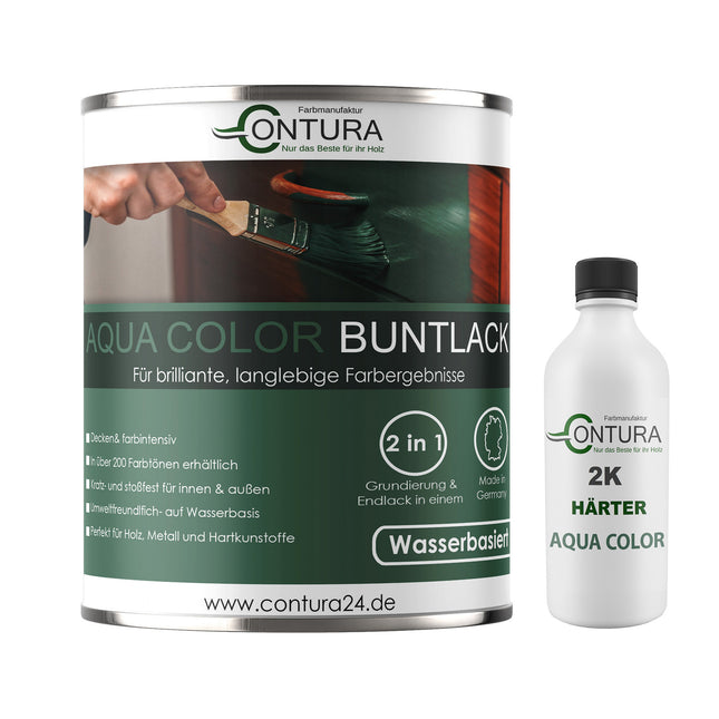 Contura 2K Buntlack Lackfarbe Lack Außen Innen Holz Metall 2 Komponenten Farbe Set mit Härter Holzlack Möbellack - Farbmanufaktur Contura Berkemeier - Farbmanufaktur Contura Berkemeier