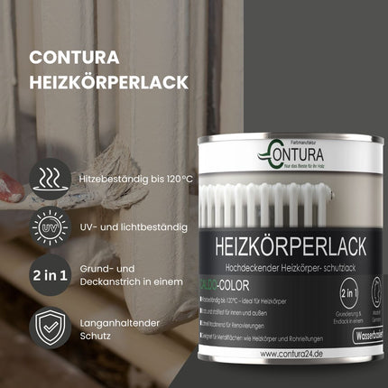 Contura Heizkörperlack WUNSCHFARBTON Heizungslack Heizkörperfarbe Heizung Farbe Radiator Metalllack - Farbmanufaktur Contura Berkemeier - Farbmanufaktur Contura Berkemeier