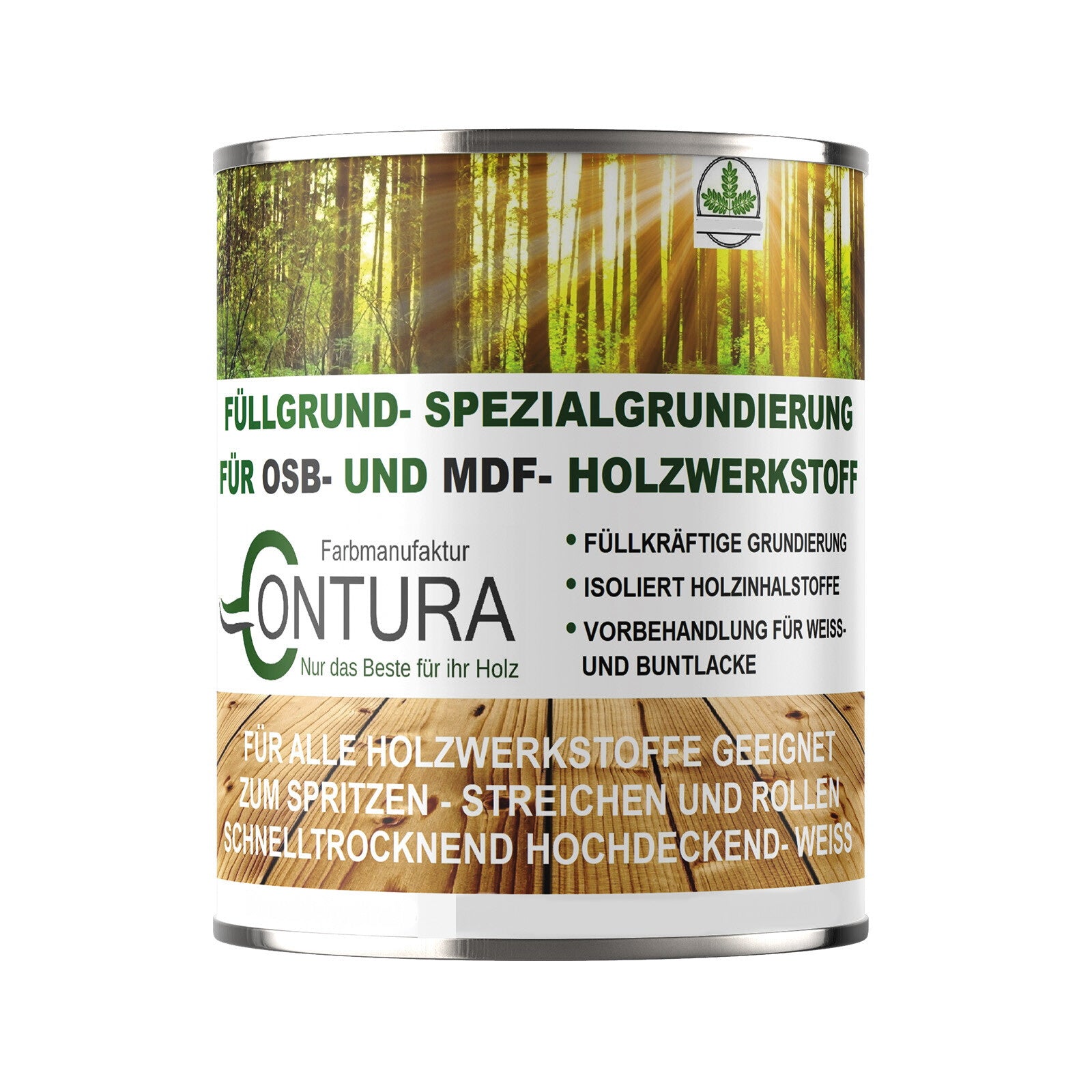 Contura Füllgrund Grundierung Füller weiß OSB MDF Spanplatte Holz Holzfaserplatte
