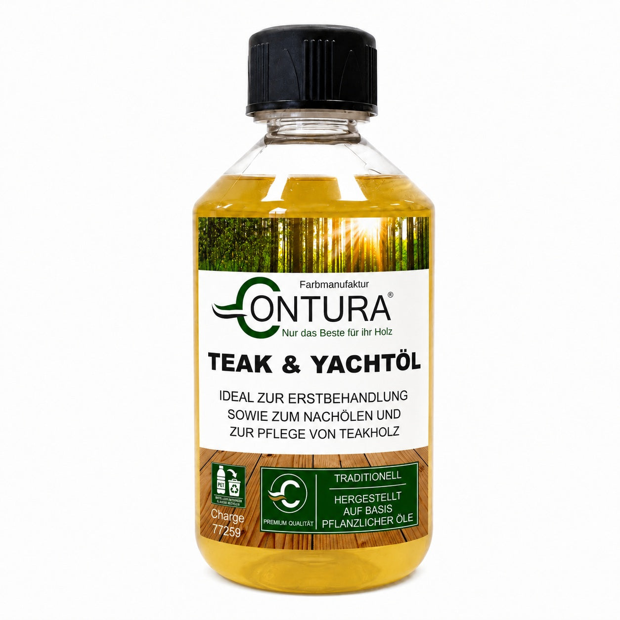 CONTURA Yachtöl & Teaköl 250ml Holz Objektöl Holzöl Hartöl Teakmöbel Pflegeöl