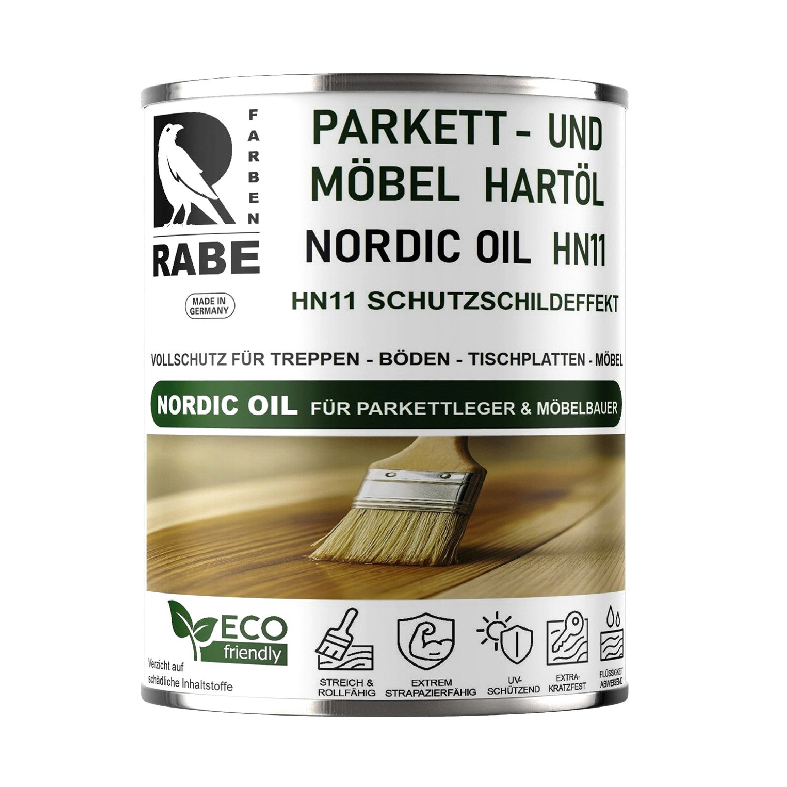 RABE Fussbodenöl Parkettöl High Solid Möbelöl Holzbodenöl Natur Hartöl Holzöl - Farbmanufaktur Contura Berkemeier - Farben Rabe