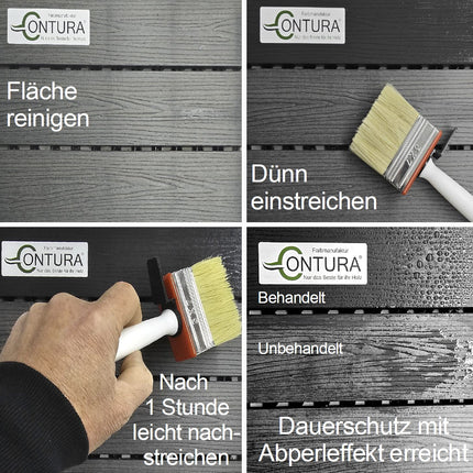 -POS- Contura WPC Öl Holzöl Pflegeöl Schutzöl mit UV Schutz für Terassen Boden Zäune Möbel - Farbmanufaktur Contura Berkemeier - Farbmanufaktur Contura Berkemeier