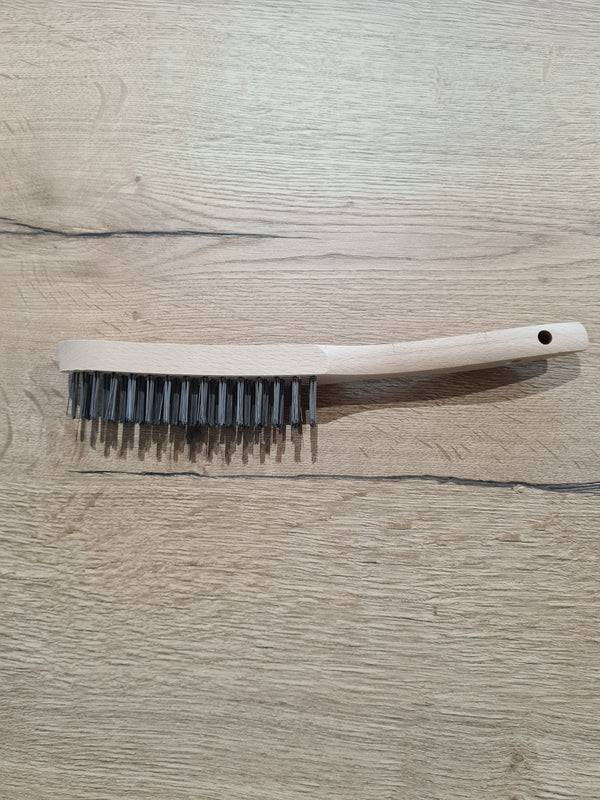 Mako Komfort Drahtbürste 4-reihig Stahldraht - Farbmanufaktur Contura Berkemeier - Mako