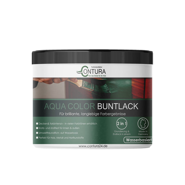 Contura 250ml. Buntlack Lackfarbe Lack Außen Innen Holz Metall Farbe Holzlack Möbellack - Farbmanufaktur Contura Berkemeier - Farbmanufaktur Contura Berkemeier