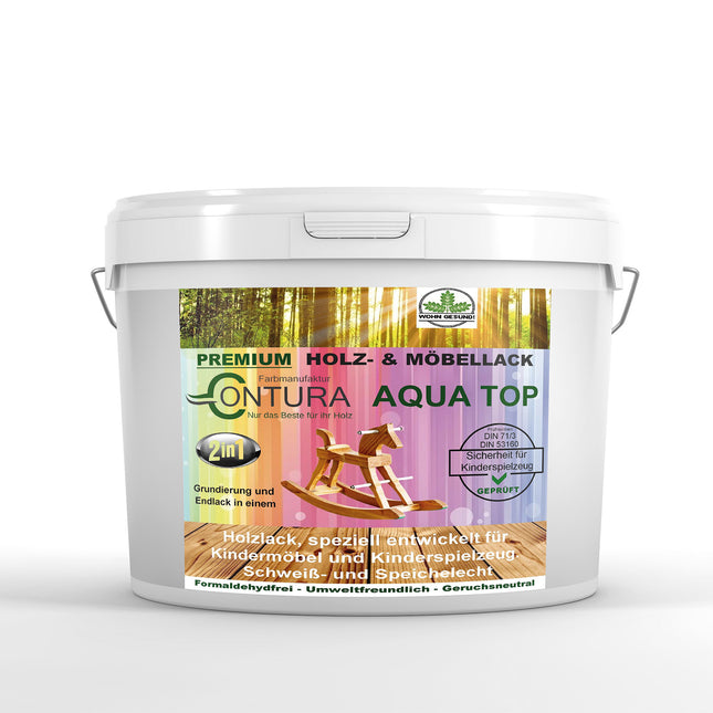 2 Liter Möbellack Lack für Kinderspielzeug +32 Farbtöne DIN EN71/3 Kindermöbel Holzlack Kinderzimmer - Farbmanufaktur Contura Berkemeier - Farbmanufaktur Contura Berkemeier