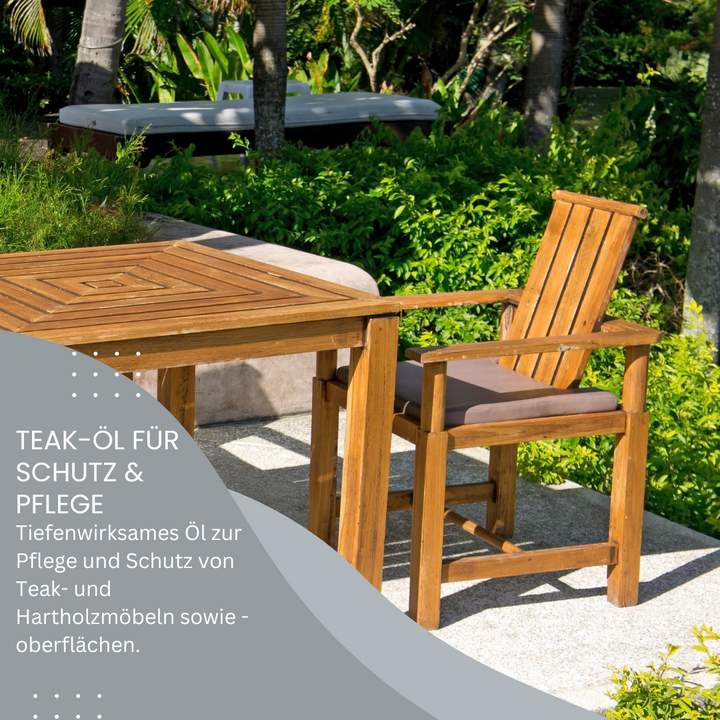 Contura Teaköl Spezial Hartöl für Teak & Hartholz Yachtöl Holzschutz UV Schutz - Farbmanufaktur Contura Berkemeier - Farbmanufaktur Contura Berkemeier