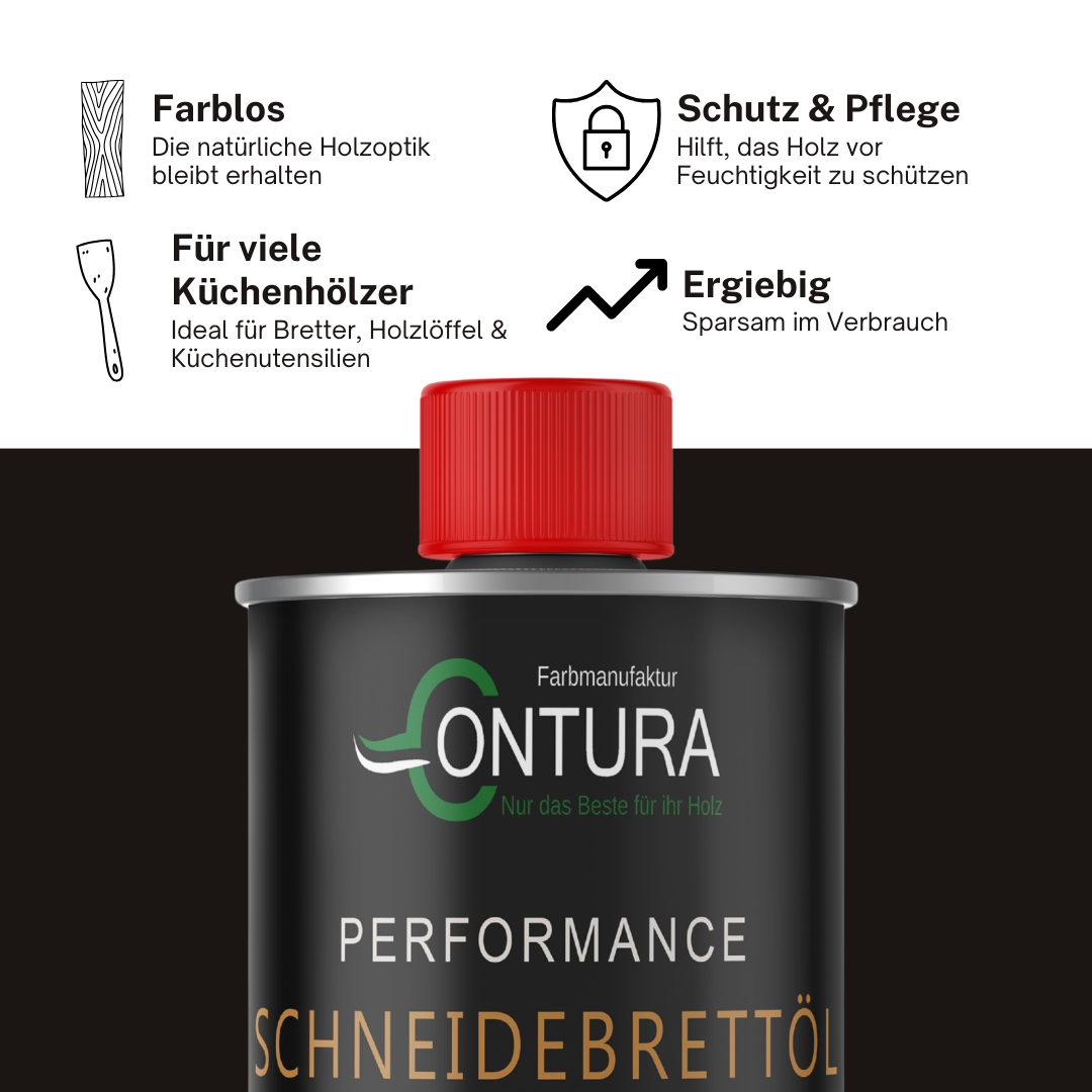 Contura Performance Schneidebrettöl farblos pflegeöl Schneidebretter Küchenholz