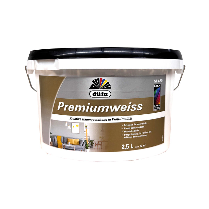 DÜFA Wandfarbe Premiumweiss MIX Wunschfarbton Innenfarbe - Farbmanufaktur Contura Berkemeier - Farbmanufaktur Contura Berkemeier