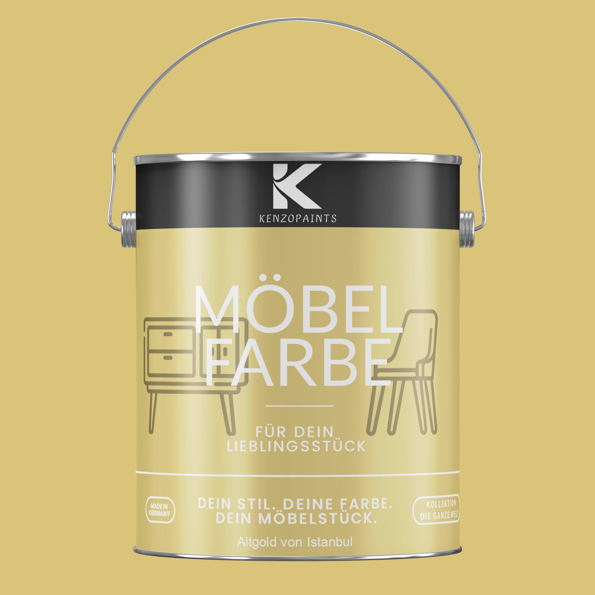 Kenzopaints Möbelfarbe Möbellack Buntlack - 2,5Liter - Farbmanufaktur Contura Berkemeier - Farbmanufaktur Contura Berkemeier