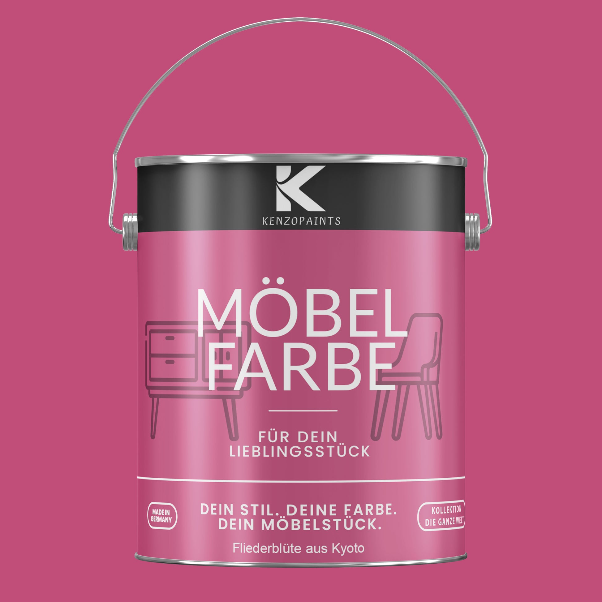 Kenzopaints Möbelfarbe Möbellack Buntlack - 2,5Liter - Farbmanufaktur Contura Berkemeier - Farbmanufaktur Contura Berkemeier