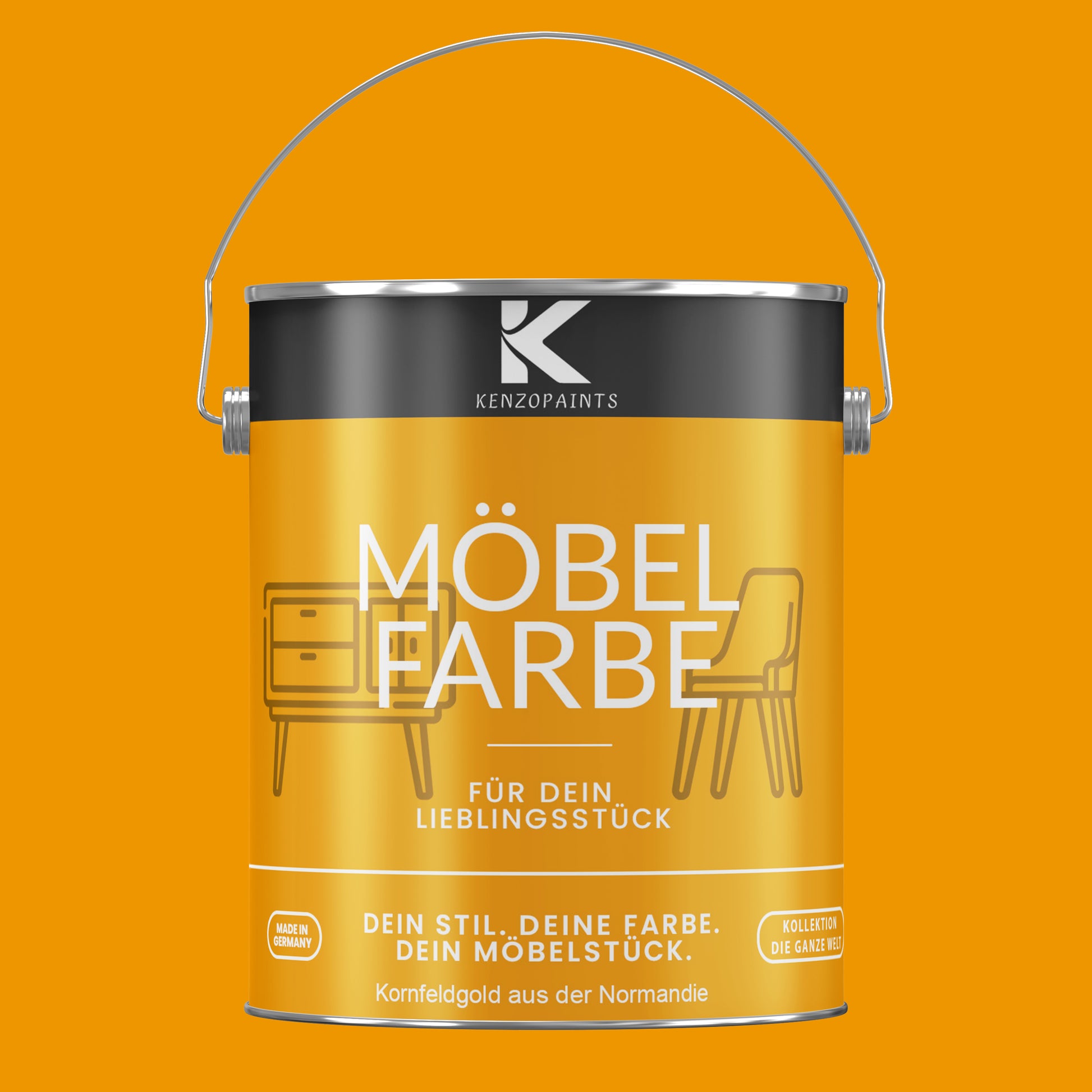 Kenzopaints Möbelfarbe Möbellack Buntlack - 2,5Liter - Farbmanufaktur Contura Berkemeier - Farbmanufaktur Contura Berkemeier