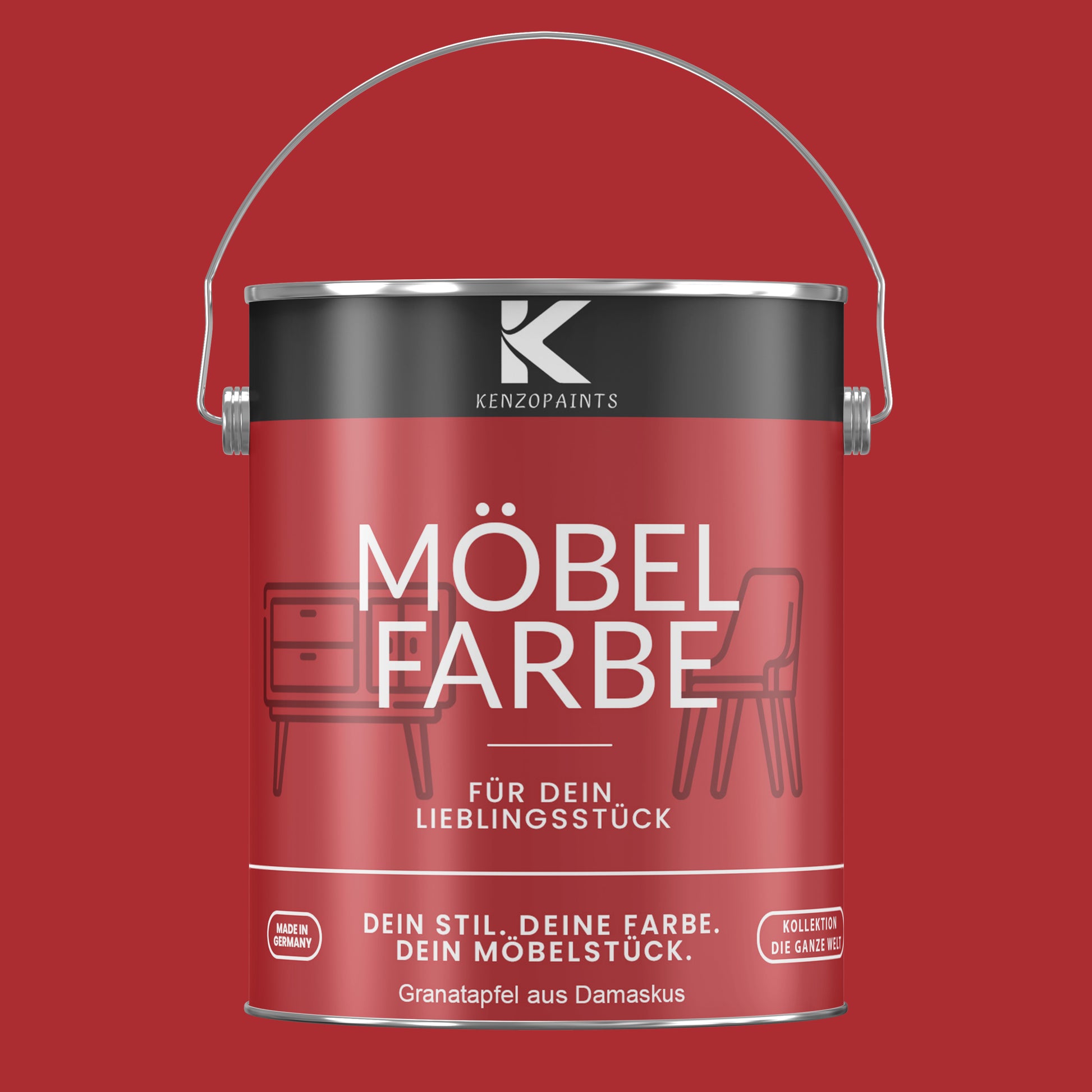 Kenzopaints Möbelfarbe Möbellack Buntlack - 2,5Liter - Farbmanufaktur Contura Berkemeier - Farbmanufaktur Contura Berkemeier