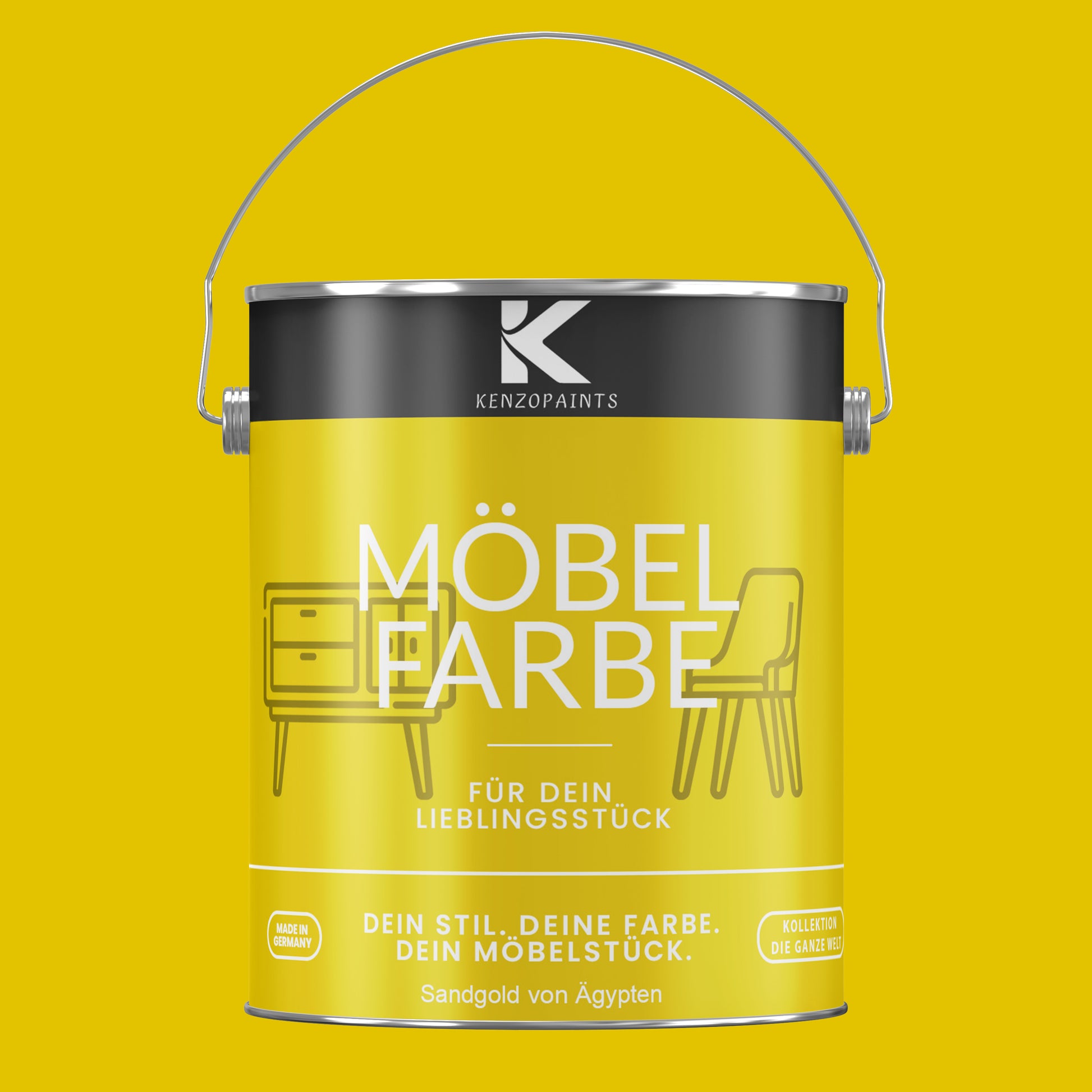 Kenzopaints Möbelfarbe Möbellack Buntlack - 2,5Liter - Farbmanufaktur Contura Berkemeier - Farbmanufaktur Contura Berkemeier