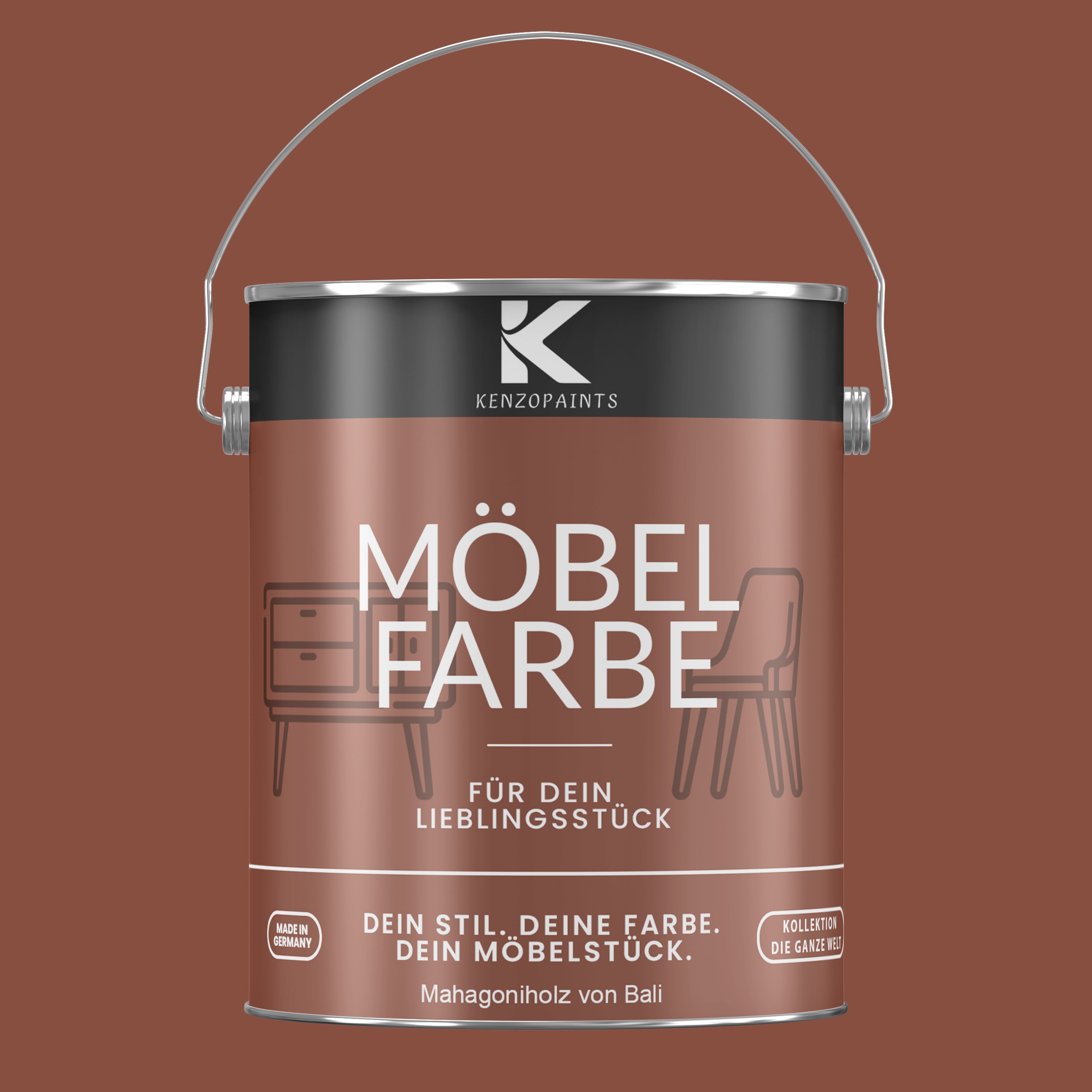 Kenzopaints Möbelfarbe Möbellack Buntlack - 2,5Liter - Farbmanufaktur Contura Berkemeier - Farbmanufaktur Contura Berkemeier