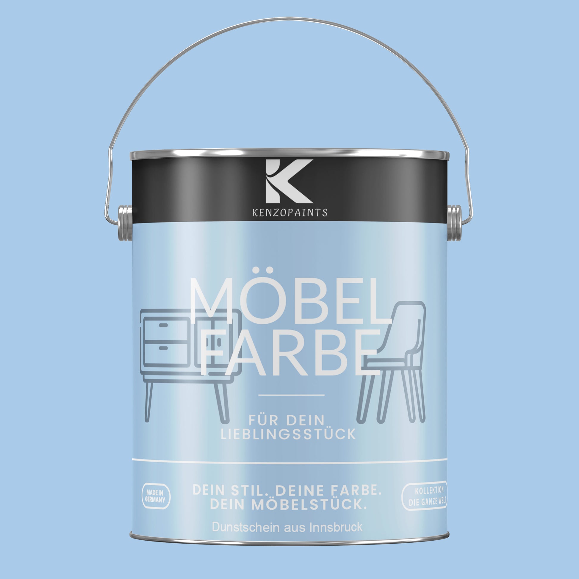 Kenzopaints Möbelfarbe Möbellack Buntlack - 2,5Liter - Farbmanufaktur Contura Berkemeier - Farbmanufaktur Contura Berkemeier