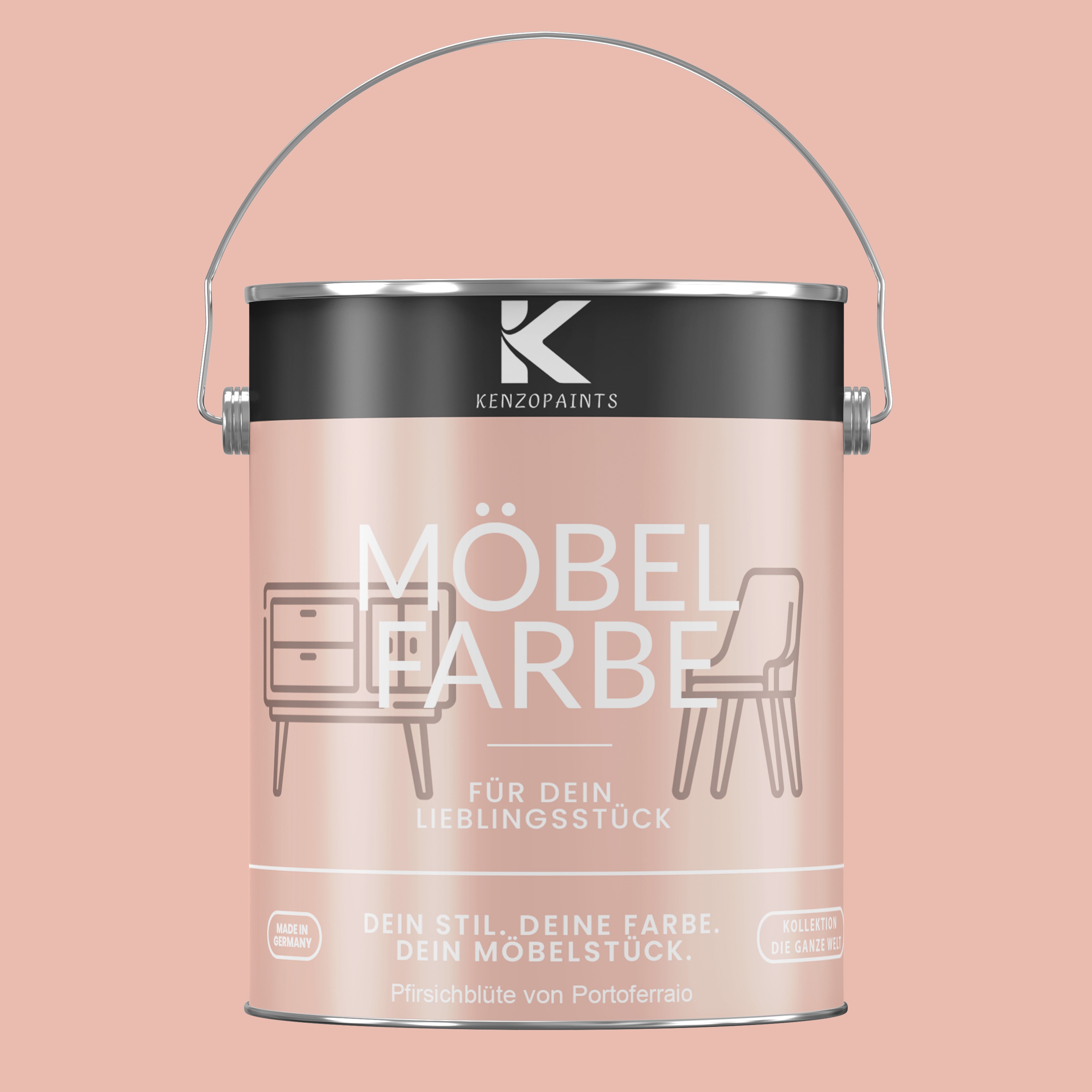 Kenzopaints Möbelfarbe Möbellack Buntlack - 2,5Liter - Farbmanufaktur Contura Berkemeier - Farbmanufaktur Contura Berkemeier