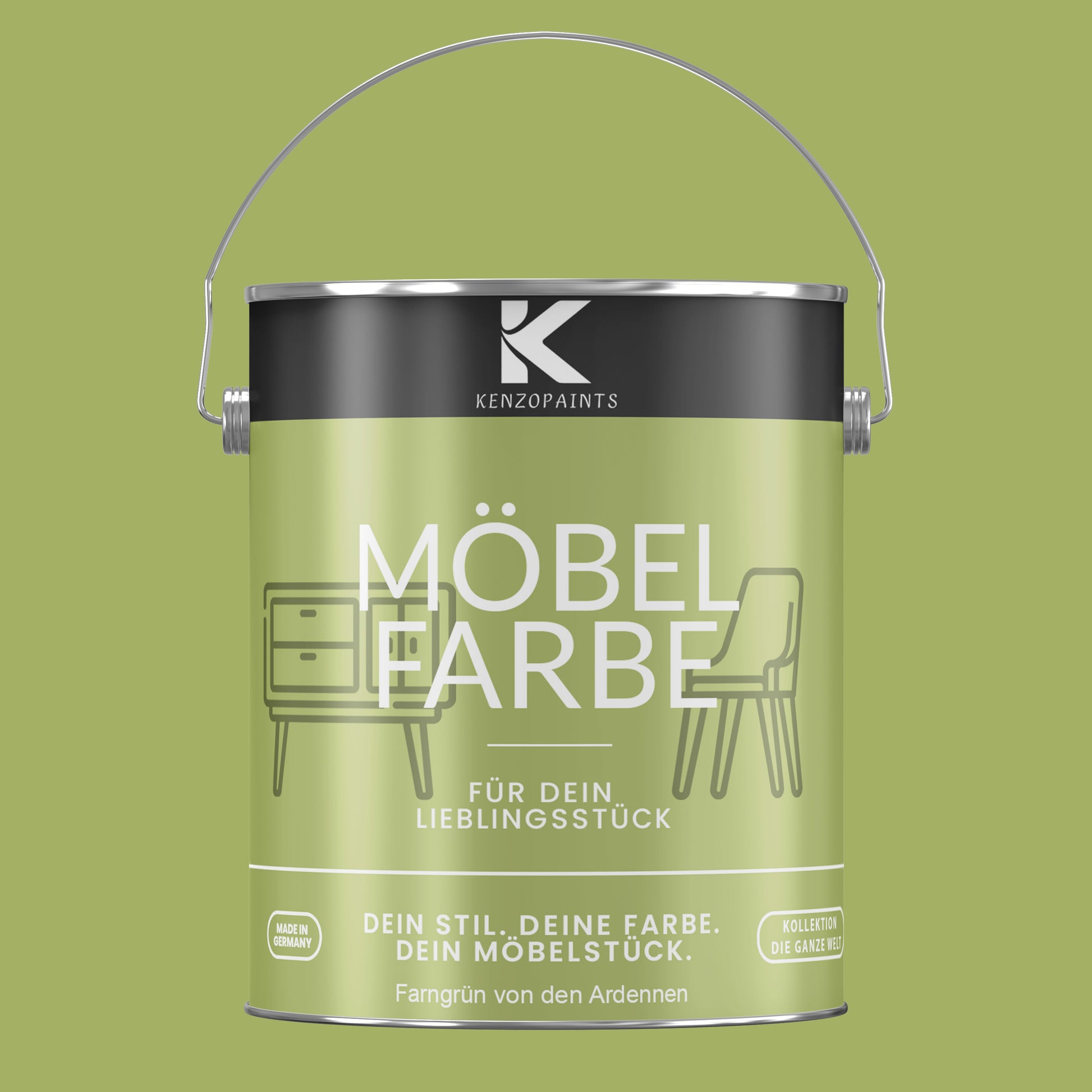 Kenzopaints Möbelfarbe Möbellack Buntlack - 2,5Liter - Farbmanufaktur Contura Berkemeier - Farbmanufaktur Contura Berkemeier