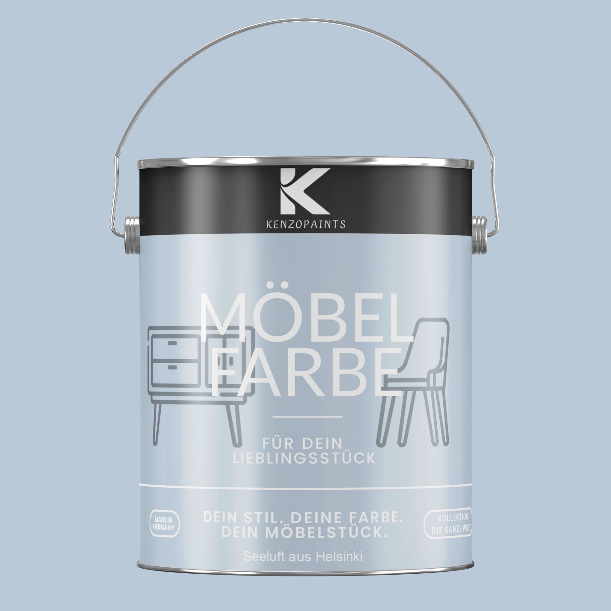 Kenzopaints Möbelfarbe Möbellack Buntlack - 2,5Liter - Farbmanufaktur Contura Berkemeier - Farbmanufaktur Contura Berkemeier