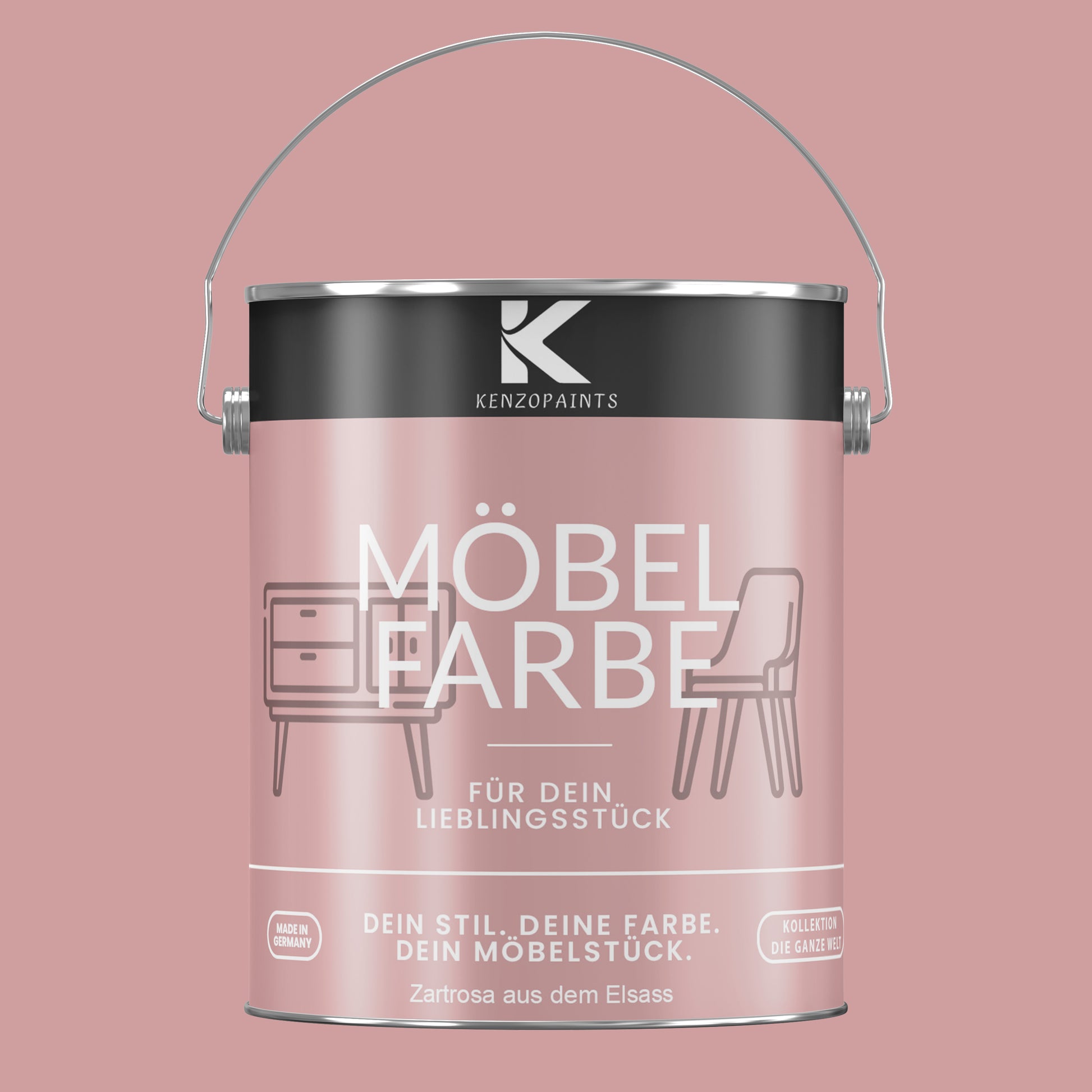Kenzopaints Möbelfarbe Möbellack Buntlack - 2,5Liter - Farbmanufaktur Contura Berkemeier - Farbmanufaktur Contura Berkemeier