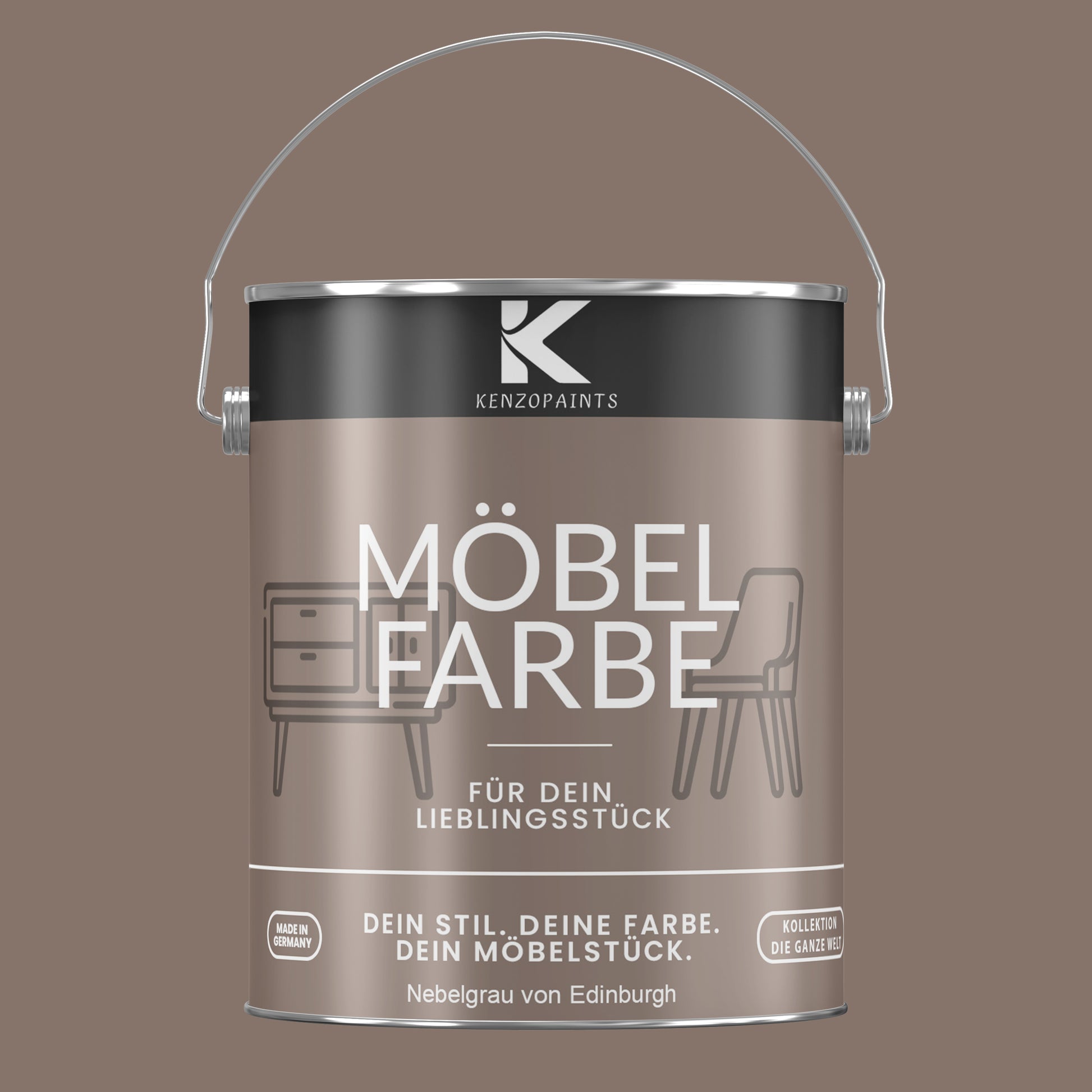 Kenzopaints Möbelfarbe Möbellack Buntlack - 2,5Liter - Farbmanufaktur Contura Berkemeier - Farbmanufaktur Contura Berkemeier