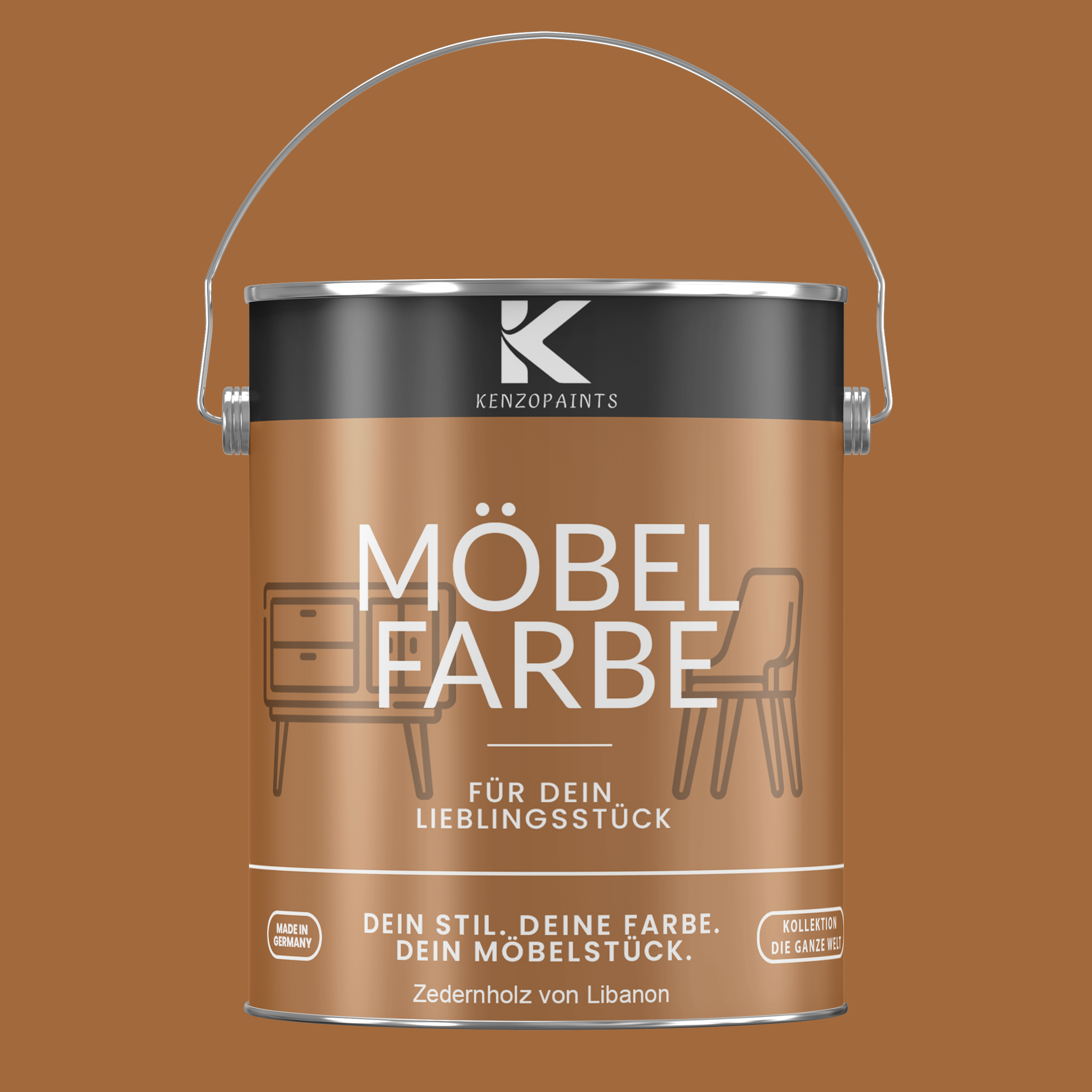 Kenzopaints Möbelfarbe Möbellack Buntlack - 2,5Liter - Farbmanufaktur Contura Berkemeier - Farbmanufaktur Contura Berkemeier