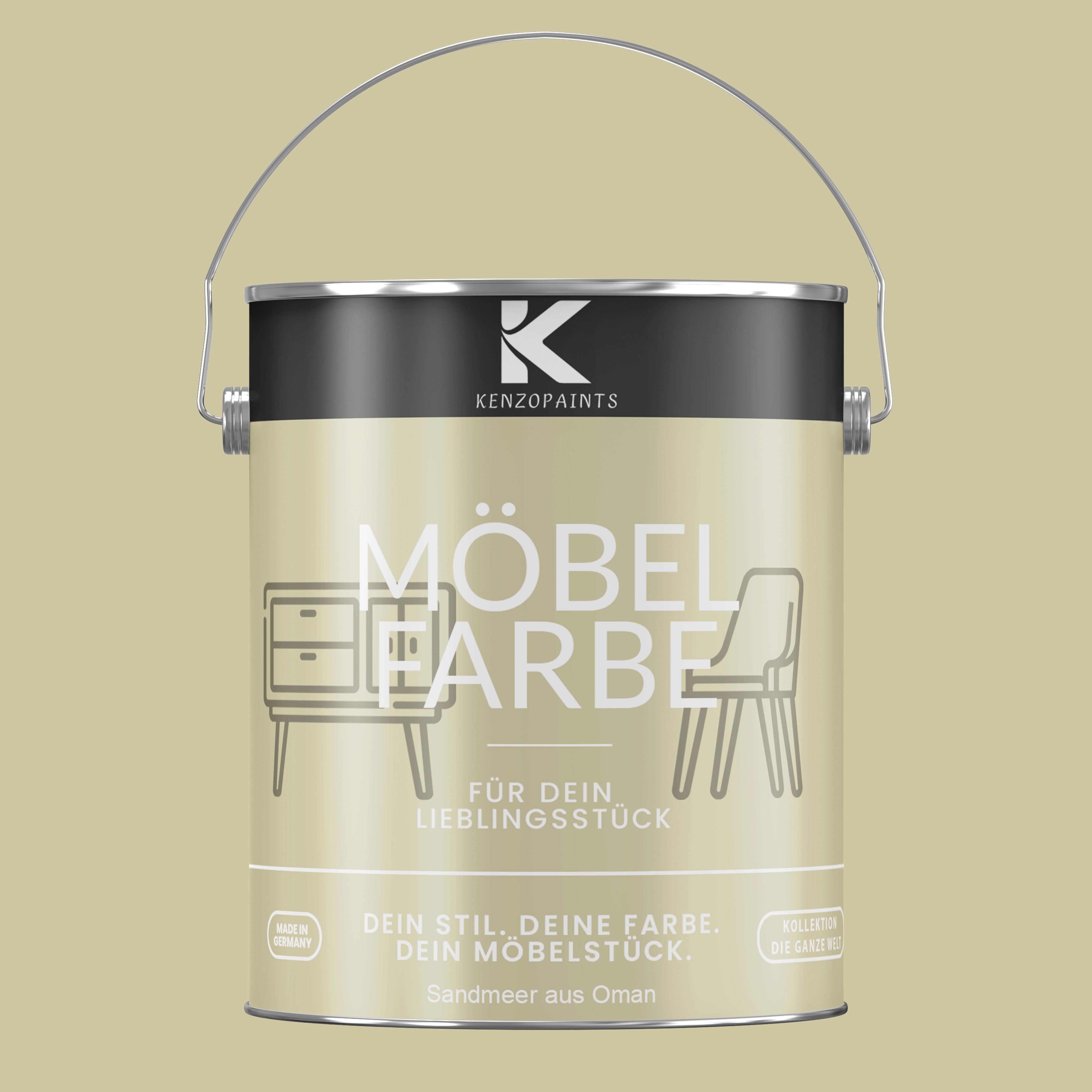 Kenzopaints Möbelfarbe Möbellack Buntlack - 2,5Liter - Farbmanufaktur Contura Berkemeier - Farbmanufaktur Contura Berkemeier