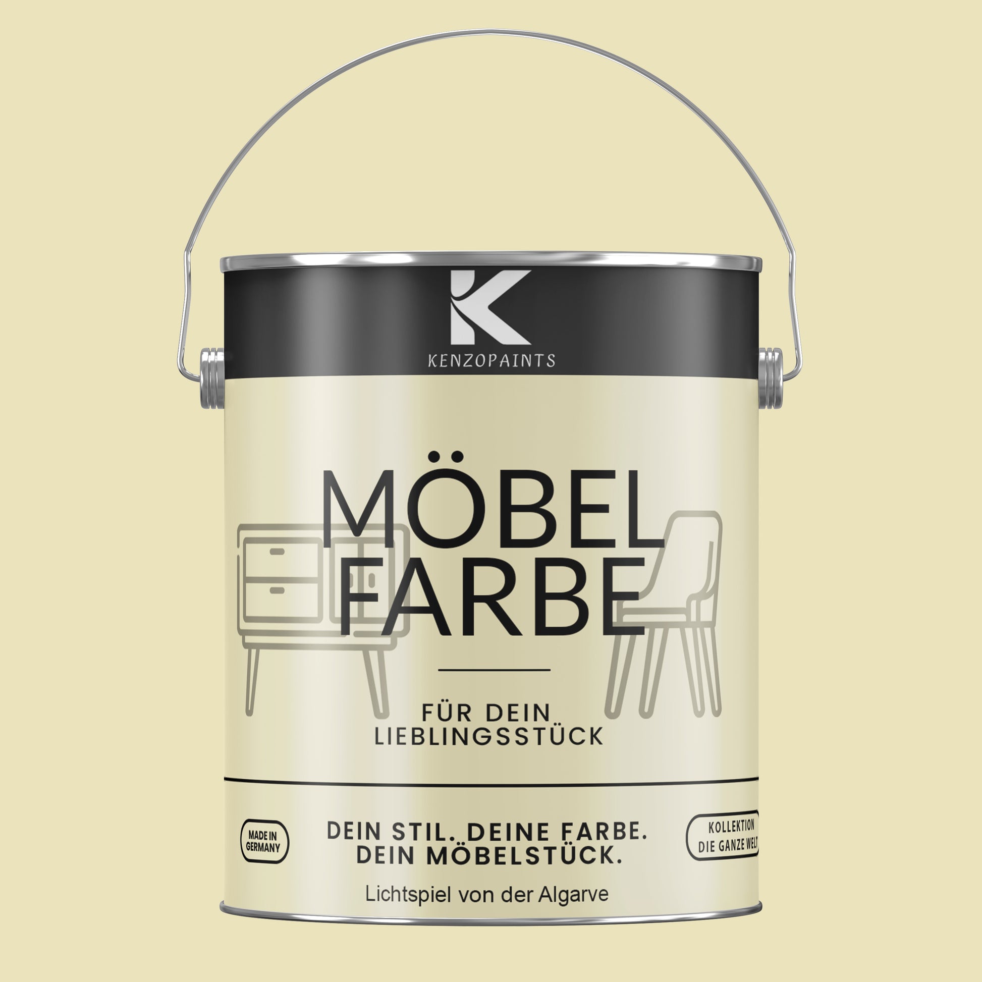 Kenzopaints Möbelfarbe Möbellack Buntlack - 2,5Liter - Farbmanufaktur Contura Berkemeier - Farbmanufaktur Contura Berkemeier