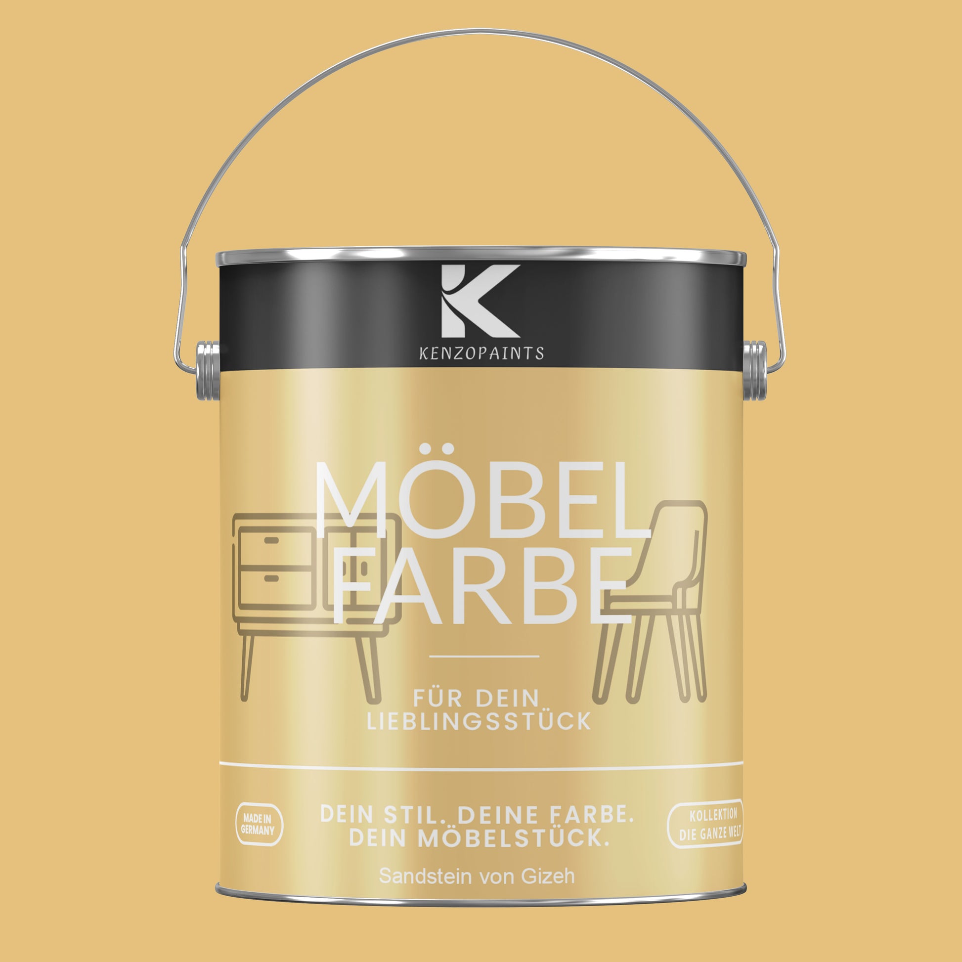 Kenzopaints Möbelfarbe Möbellack Buntlack - 2,5Liter - Farbmanufaktur Contura Berkemeier - Farbmanufaktur Contura Berkemeier