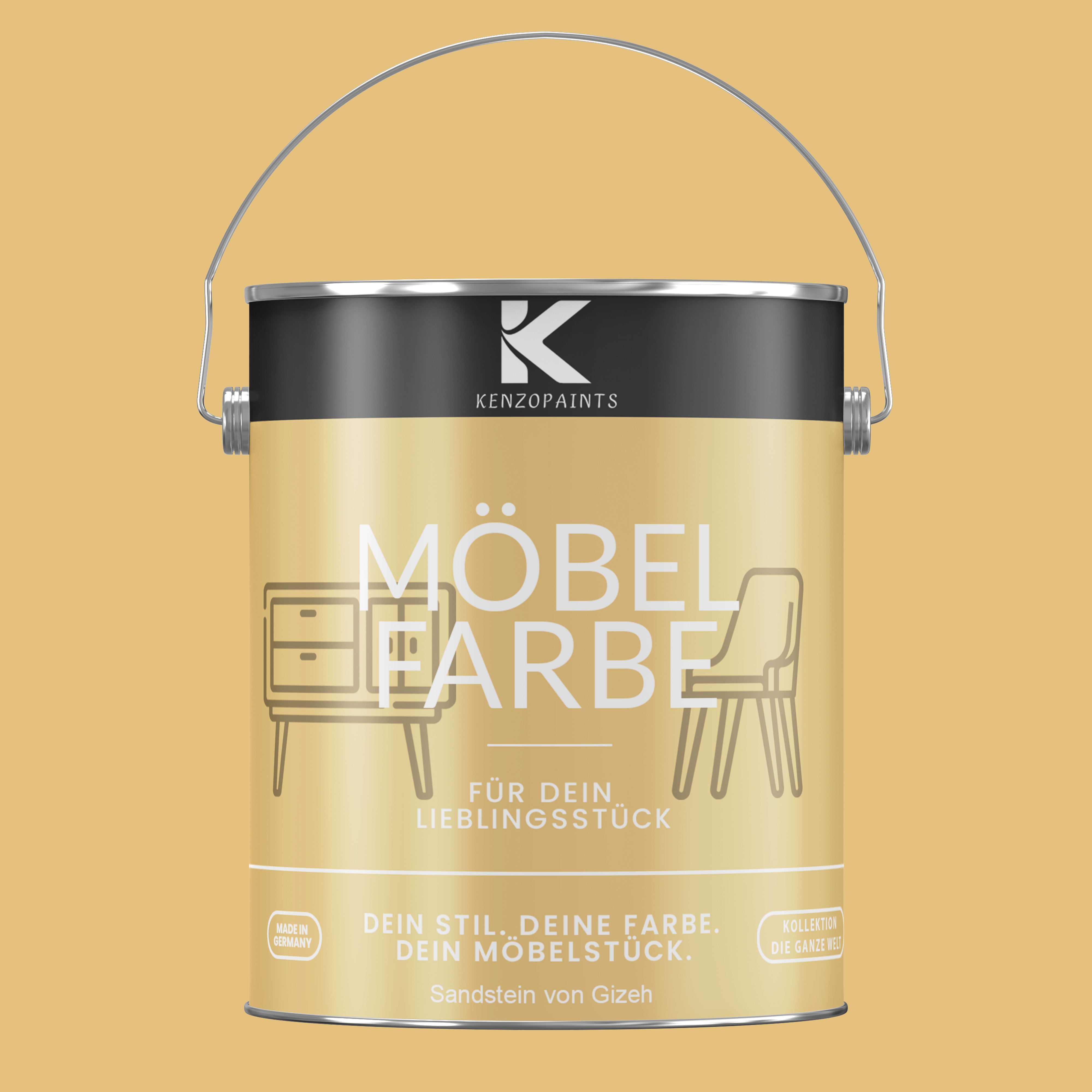 Kenzopaints Möbelfarbe Möbellack Buntlack - 2,5Liter - Farbmanufaktur Contura Berkemeier - Farbmanufaktur Contura Berkemeier