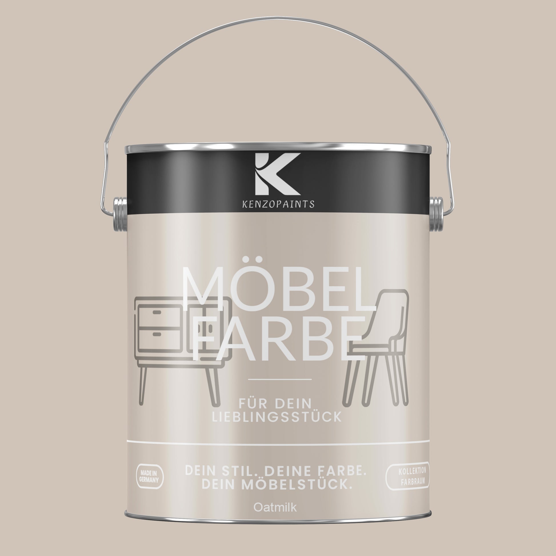 Kenzopaints Möbelfarbe Möbellack Buntlack Farbraum - 2,5Liter - Farbmanufaktur Contura Berkemeier - Farbmanufaktur Contura Berkemeier