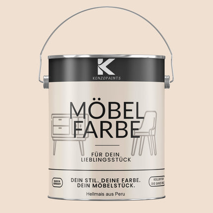 Kenzopaints Möbelfarbe Möbellack Buntlack - 2,5Liter