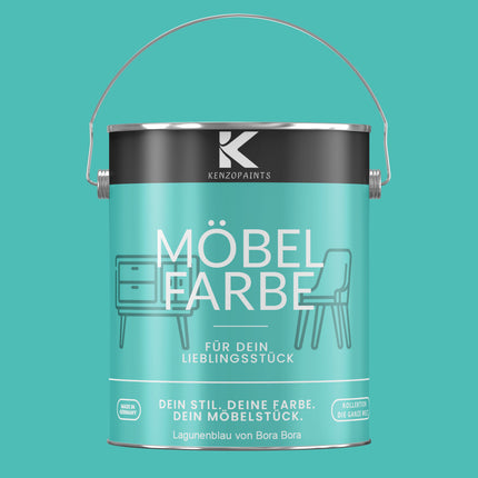 Kenzopaints Möbelfarbe Möbellack Buntlack - 2,5Liter