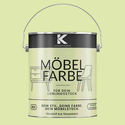Kenzopaints Möbelfarbe Möbellack Buntlack - 2,5Liter