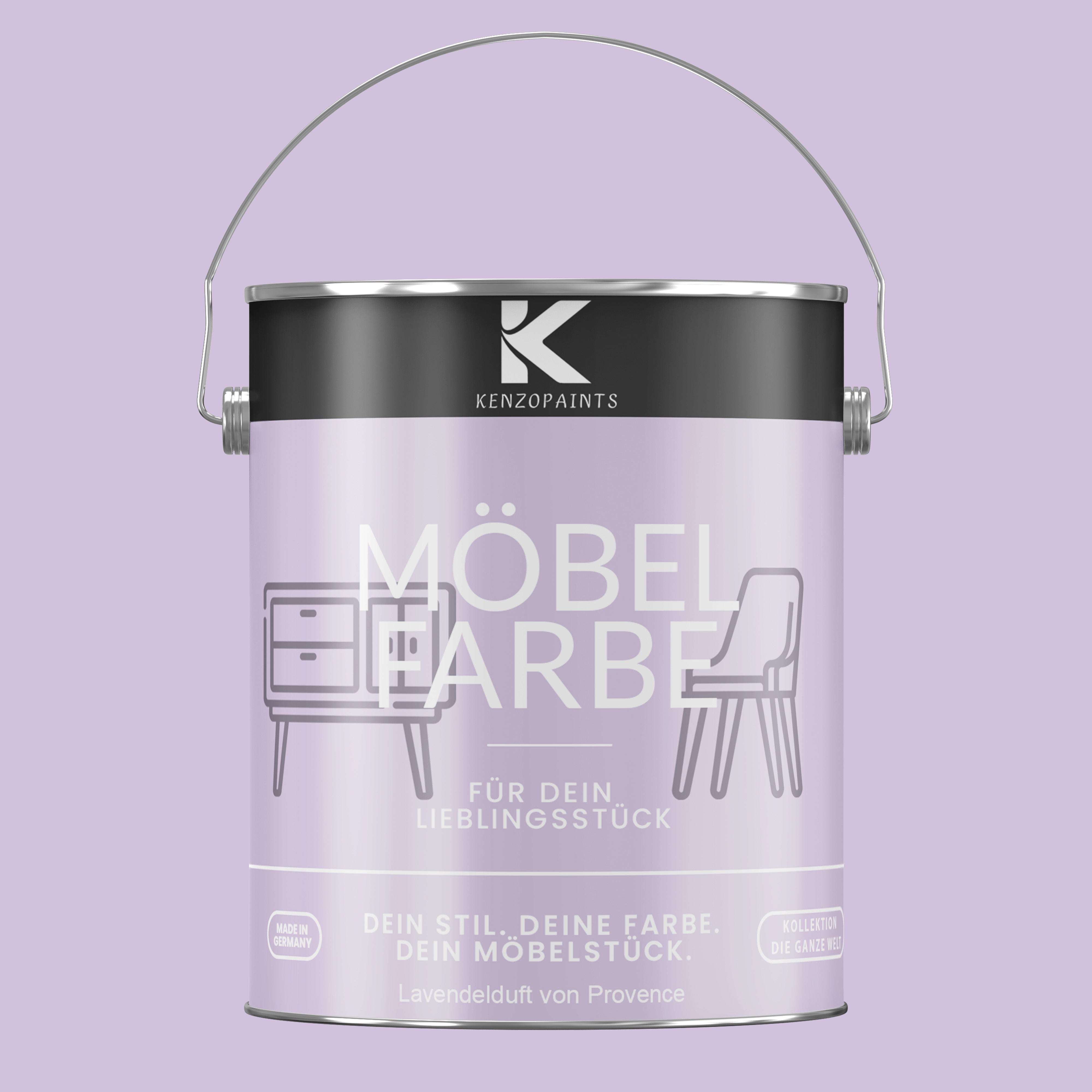 Kenzopaints Möbelfarbe Möbellack Buntlack - 2,5Liter - Farbmanufaktur Contura Berkemeier - Farbmanufaktur Contura Berkemeier