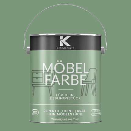 Kenzopaints Möbelfarbe Möbellack Buntlack - 2,5Liter