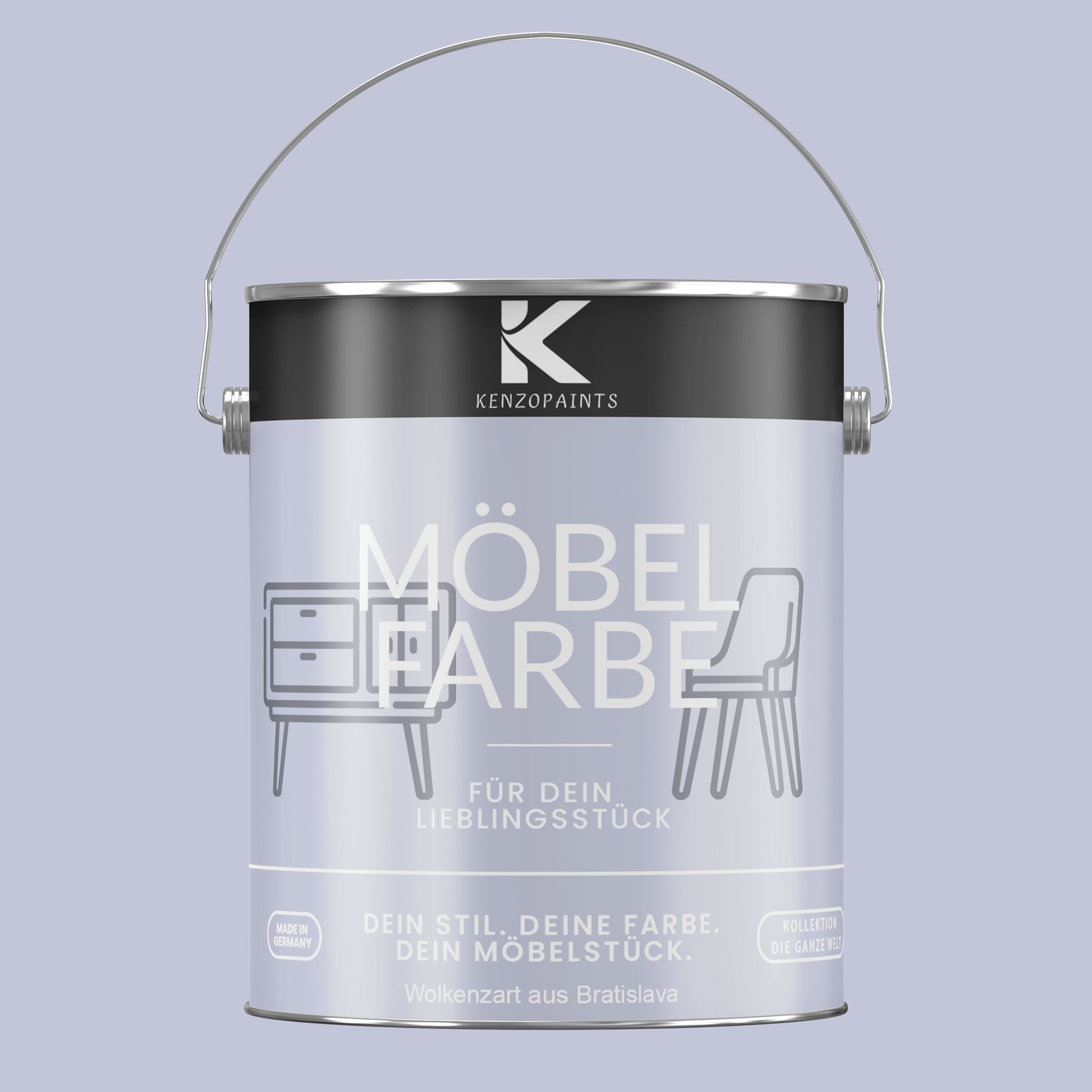 Kenzopaints Möbelfarbe Möbellack Buntlack - 2,5Liter - Farbmanufaktur Contura Berkemeier - Farbmanufaktur Contura Berkemeier