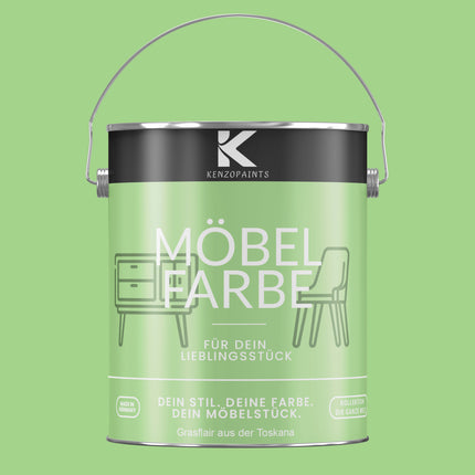 Kenzopaints Möbelfarbe Möbellack Buntlack - 2,5Liter