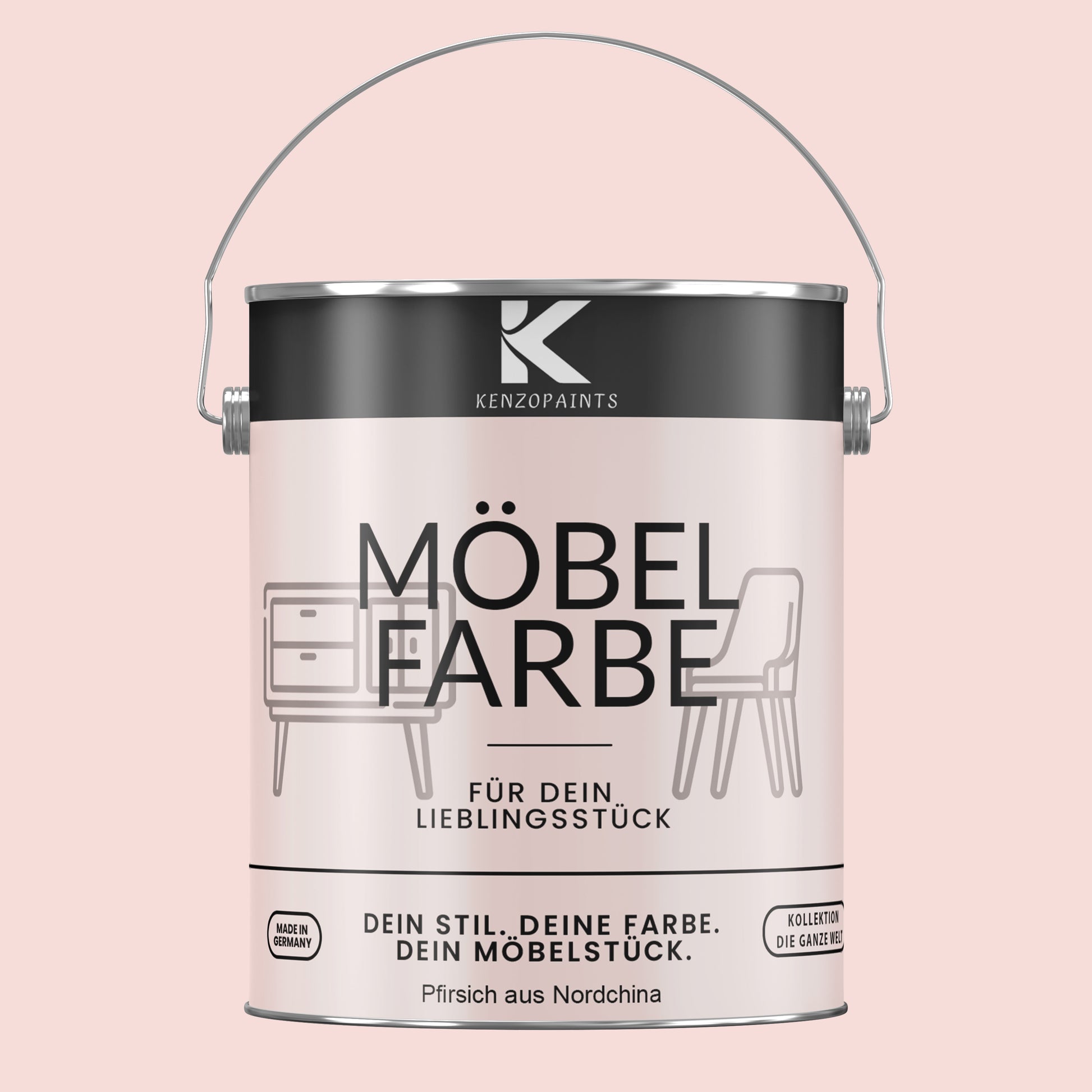 Kenzopaints Möbelfarbe Möbellack Buntlack - 2,5Liter - Farbmanufaktur Contura Berkemeier - Farbmanufaktur Contura Berkemeier