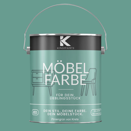 Kenzopaints Möbelfarbe Möbellack Buntlack - 2,5Liter