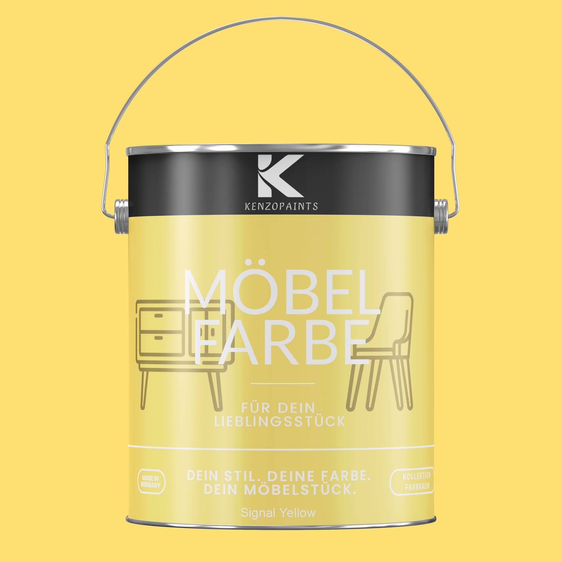 Kenzopaints Möbelfarbe Möbellack Buntlack Farbraum - 2,5Liter - Farbmanufaktur Contura Berkemeier - Farbmanufaktur Contura Berkemeier