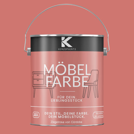 Kenzopaints Möbelfarbe Möbellack Buntlack - 2,5Liter