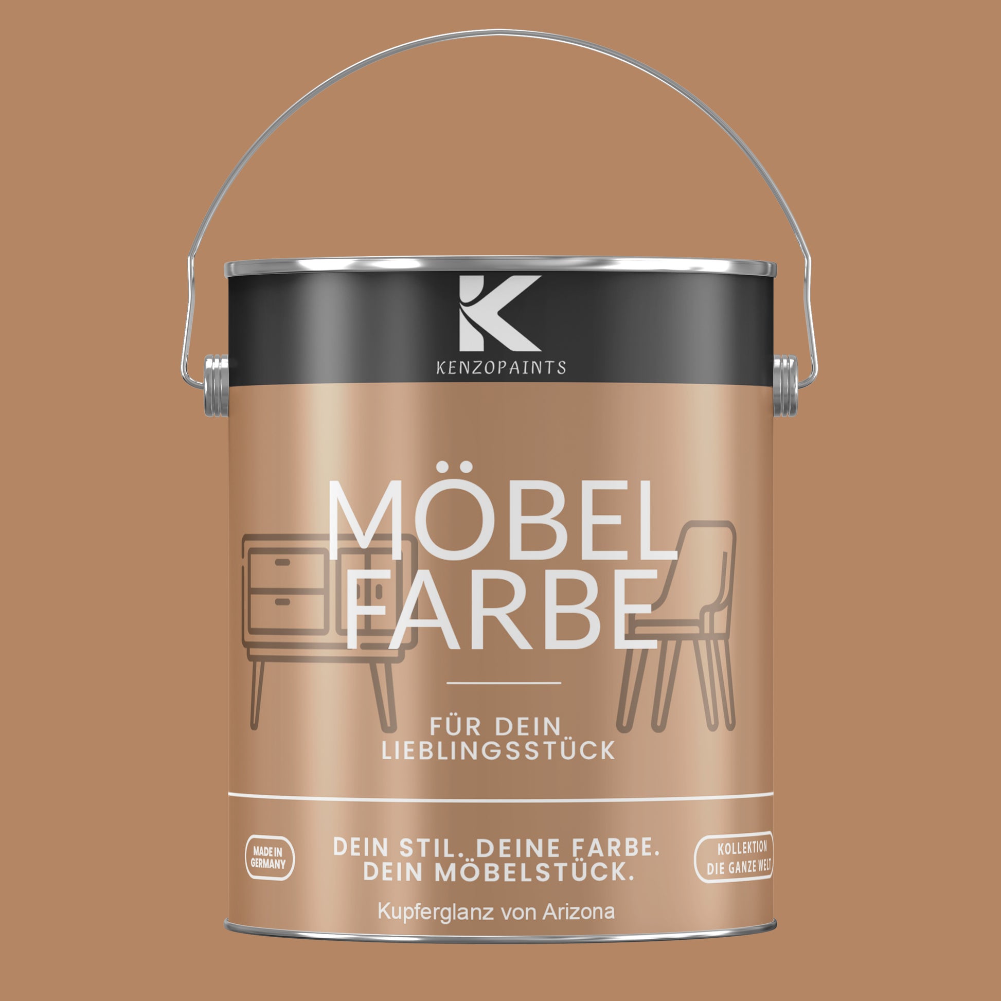 Kenzopaints Möbelfarbe Möbellack Buntlack - 2,5Liter - Farbmanufaktur Contura Berkemeier - Farbmanufaktur Contura Berkemeier
