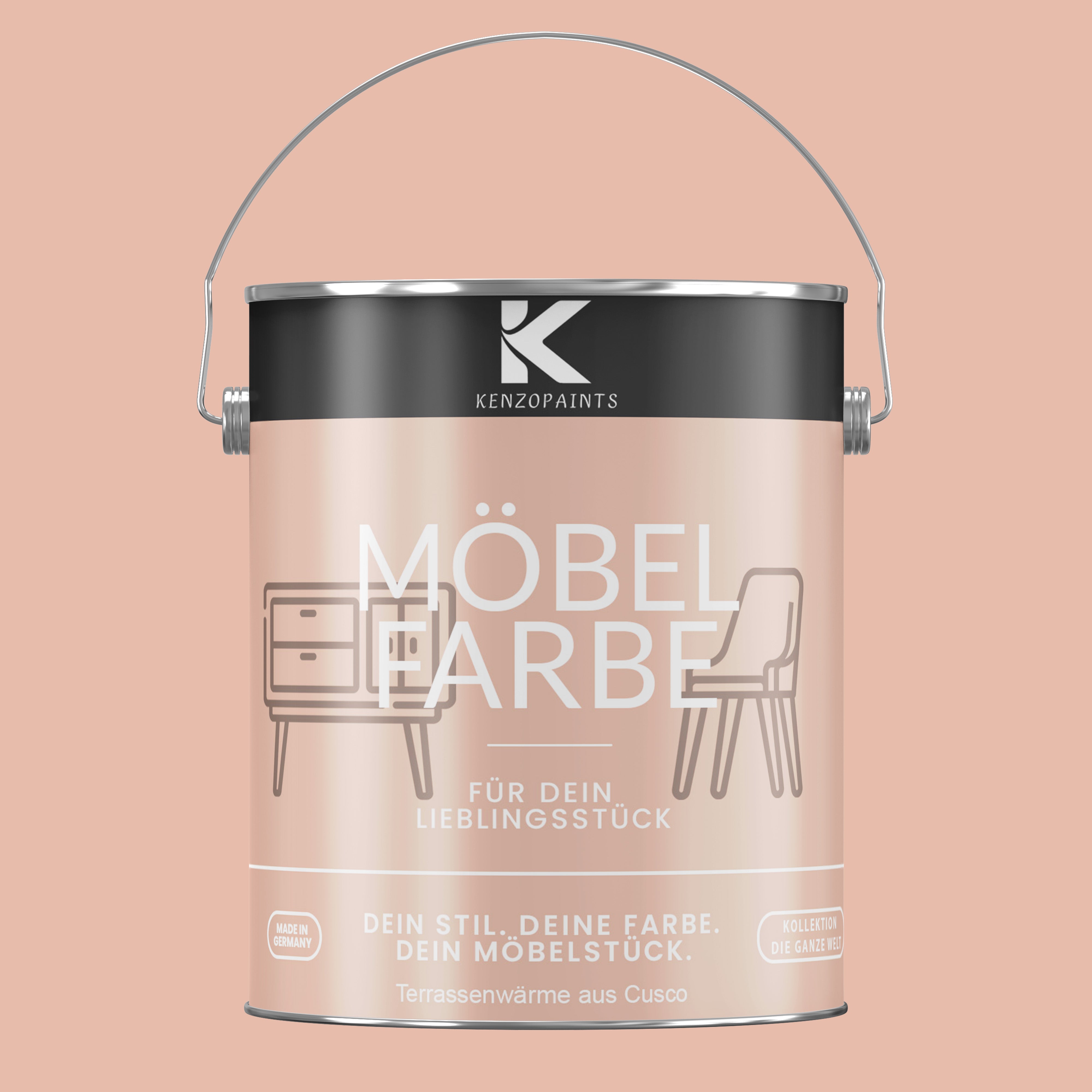 Kenzopaints Möbelfarbe Möbellack Buntlack - 2,5Liter - Farbmanufaktur Contura Berkemeier - Farbmanufaktur Contura Berkemeier