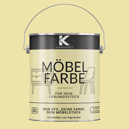 Kenzopaints Möbelfarbe Möbellack Buntlack - 2,5Liter