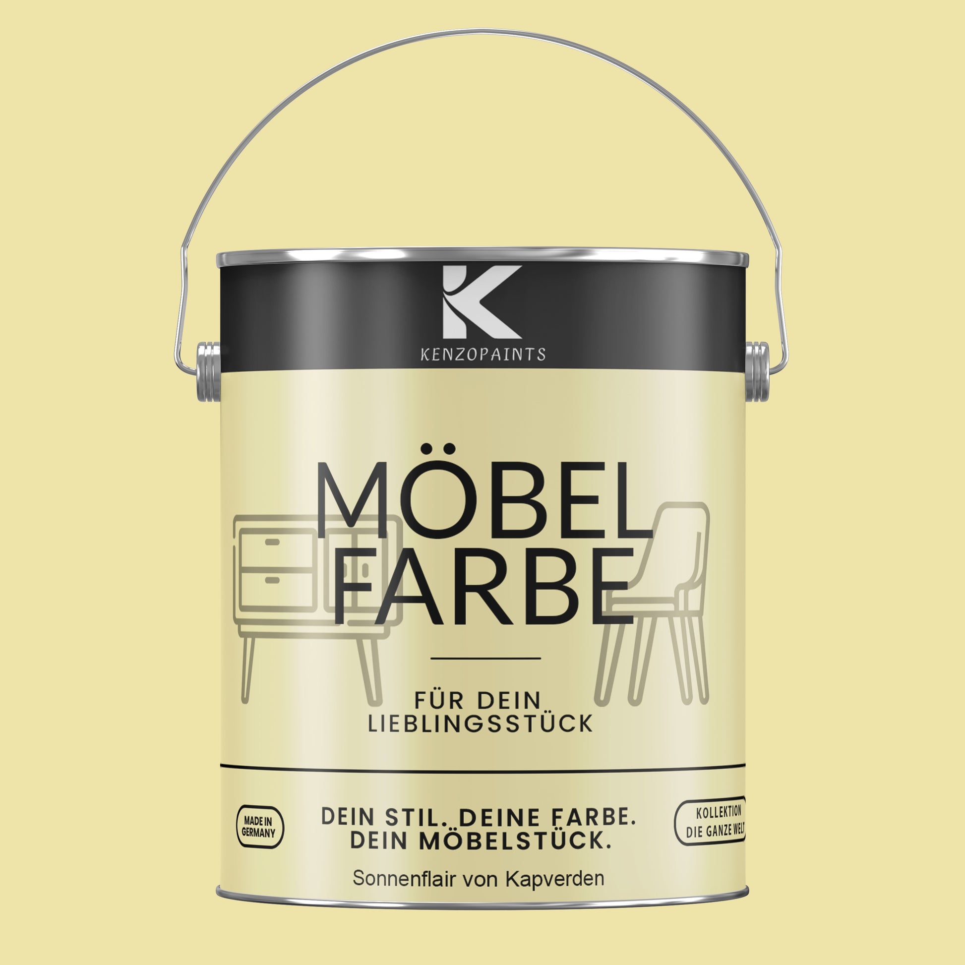 Kenzopaints Möbelfarbe Möbellack Buntlack - 2,5Liter - Farbmanufaktur Contura Berkemeier - Farbmanufaktur Contura Berkemeier