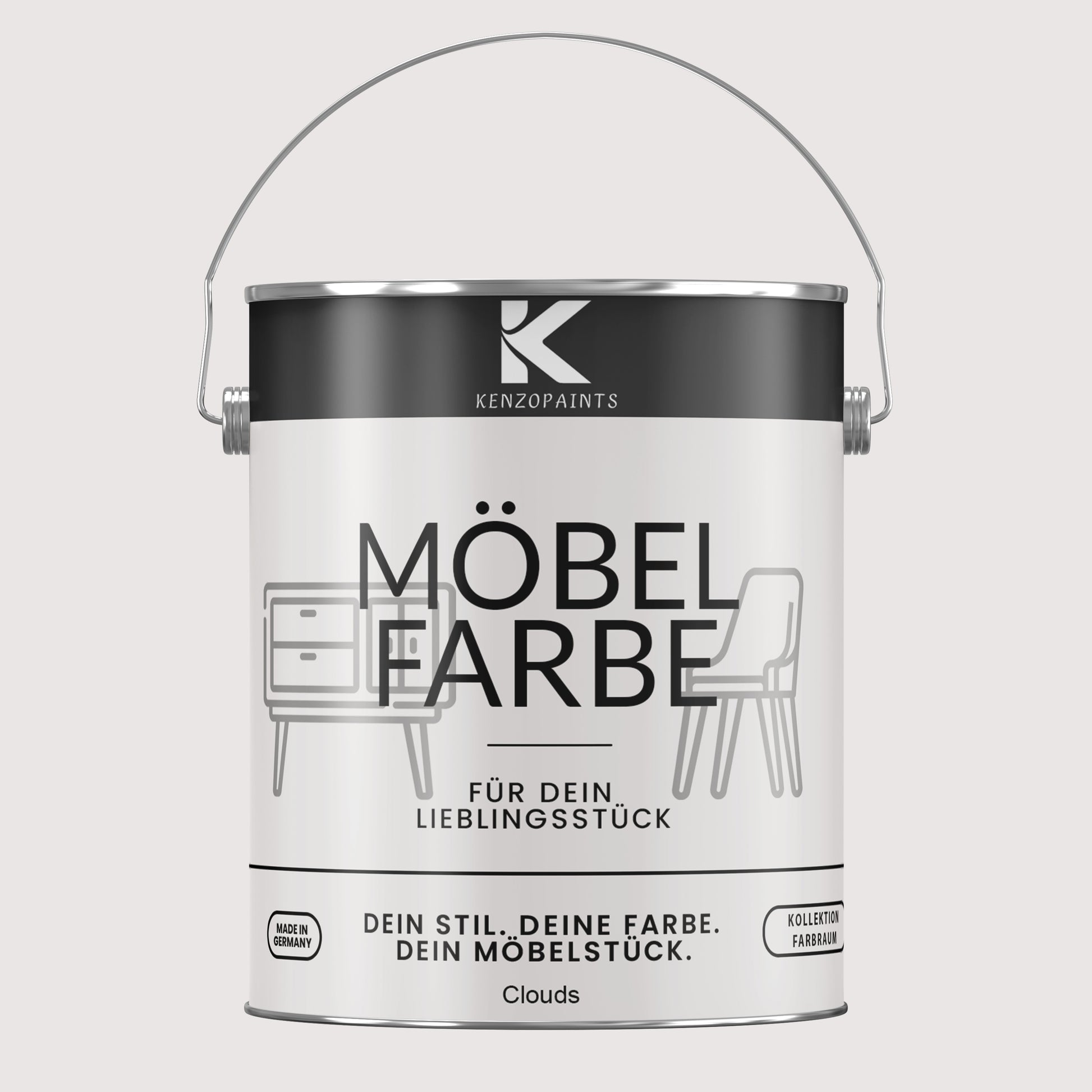 Kenzopaints Möbelfarbe Möbellack Buntlack Farbraum - 2,5Liter - Farbmanufaktur Contura Berkemeier - Farbmanufaktur Contura Berkemeier