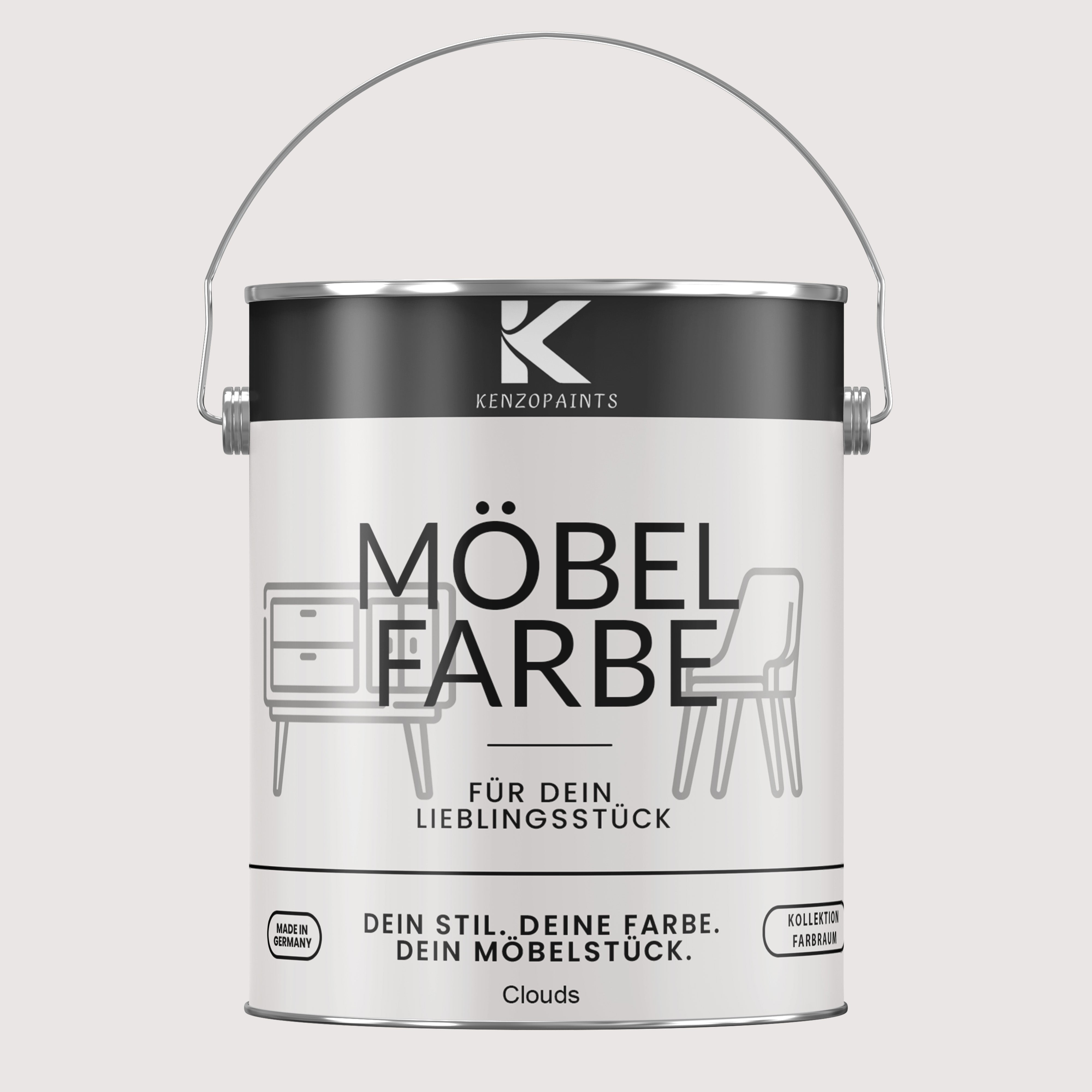 Kenzopaints Möbelfarbe Möbellack Buntlack Farbraum - 2,5Liter - Farbmanufaktur Contura Berkemeier - Farbmanufaktur Contura Berkemeier