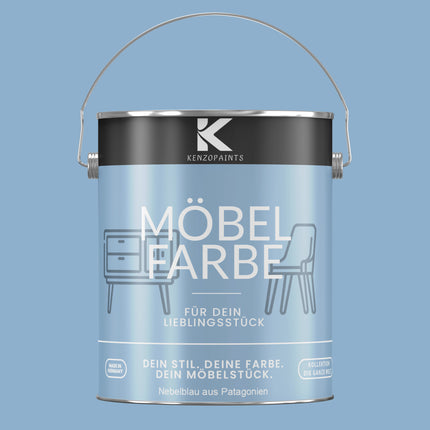 Kenzopaints Möbelfarbe Möbellack Buntlack - 2,5Liter